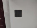 NVC雷士电工 开关插座 四开双控86型暗装墙壁开关面板 N25雾感灰 实拍图