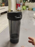 特百惠（Tupperware）茶韵塑料杯 男女学生夏季运动水杯子大容量带滤格 酷炫黑500ML 晒单实拍图
