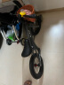 suzzt平衡车儿童滑步车2-6岁男女儿童自行车宝宝单车滑行车 12寸 气质灰 【升级六芒星轮毂】 实拍图