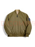 马登工装 美式复古双面穿MA1飞行员夹克棉服夹棉棒球服上衣外套男春季 A面军绿/B面卡其 L 实拍图