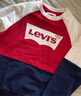 Levi's李维斯儿童装长袖T恤秋季新款男童女童上衣宝宝打底衫 深靛蓝 140 /68 【建议身高128-140cm】 实拍图