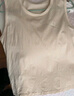 蕉内棉棉301H情侣款背心男女士100%纯棉无侧缝宽松圆领居家睡衣夏季 【窄肩】暖白 2XL 实拍图