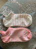 禾句（HEJU）袜子女可爱短袜夏季薄款ins潮棉浅口韩国日系白色少女卡通船袜   粉色5双 均码（适合34-39码脚） 实拍图