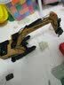 汇纳模型合金工程车模型挖掘机液压玩具挖土机汽车挖机挖掘机自卸车推土机 716车轮式合金抓木机 实拍图