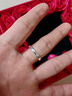老凤祥情侣戒指纯足银男士女款对戒婚戒表白送女朋友老婆生日礼物纪念 波澜心动对戒【配精美玫瑰礼盒】 实拍图