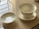 中瓷臻品德化陶瓷白瓷盖碗三才羊脂玉瓷泡茶碗不烫手大号单个茶杯茶具套装 羊脂玉白瓷9号三才盖碗110ml 实拍图