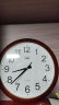康巴丝（Compas）挂钟 客厅钟表挂墙 现代石英钟日历时钟创意挂表3128 木纹色 晒单实拍图