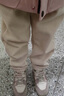 班尼路儿童裤子冬季2025款中大童一体绒休闲裤男女童灯芯绒加绒束脚长裤 实拍图