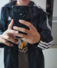 阿迪达斯（adidas）外套男 25冬季新款户外运动休闲服健身训练棉羽防风保暖羽绒服 黑色/经典三条纹/新款主推 /建议拍小一码 XL 【建议体重160斤-180斤】 实拍图