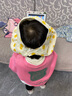 蒂乐 婴儿帽子夏季薄款男童女童遮阳帽儿童防晒帽太阳帽宝宝夏款渔夫帽 温蒂波点-黄 【头围45-50cm可戴】建议年龄5个月-2岁 实拍图
