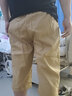 WYVL两条装】男士短裤休闲裤七分中裤韩版修身棉质裤子休闲外穿沙滩裤 卡其+黑色 2XL(135-150斤) 实拍图