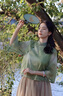 妍莉芬（yanlifen）新中式禅意茶服旗袍套装女日常改良汉服文艺国风显瘦温柔连衣裙夏 禅意茶服旗袍两件装 L 实拍图