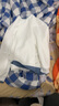 鹿凌青长袖T恤男圆领打底衫衣服男女情侣春秋季青少年宽松卫衣男上衣 白色 加绒 3XL 实拍图