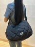 LEE女包手提单肩包女士包包时尚韩版菱形腋下斜挎包通勤大容量托特包 黑色 晒单实拍图