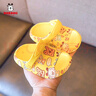 巴布豆儿童拖鞋宝宝洞洞鞋女童男童凉拖鞋婴幼儿小童室内防滑家居沙滩鞋 黄色（尺码偏大选小一码） 18 内长14cm 适合脚长13-13.5cm 实拍图