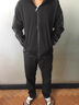PINFULU秋季卫衣套装男装套装衣服外套男士休闲运动套装潮流宽松春秋 2192+305黑色 XL (120-135斤) 实拍图
