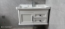 浴美优品碳纤维浴室柜环保洗手盆柜洗脸盆柜组合洗漱台洗手池厕所卫生间 天使白80cm镜柜+吊柜+陶瓷盆 实拍图