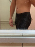 美津浓（MIZUNO）泳裤男士防尴尬大码长款5分裤专业速干抗氯游泳衣装备B1127黑L 实拍图