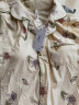芬腾可安（FENTENGCARE）带胸垫睡衣女士夏季棉质短袖翻领休闲可外穿家居服M24298 M 晒单实拍图
