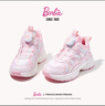 芭比童鞋冬季加绒儿童棉鞋旋钮扣老爹鞋女童运动鞋DA5712粉色32码  实拍图