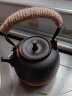 唯古煮茶壶陶瓷烧水壶单个复古大号提梁电热粗陶养生陶壶户外明火白茶 提梁直身壶（700ml） 实拍图