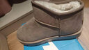 回力（Warrior）雪地靴女鞋子女休闲棉鞋女冬季加绒加厚短靴子保暖面包鞋米灰35 实拍图