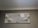 欧发 新中式客厅装饰画花开富贵花鸟山水画沙发背景墙横版挂画现代简约书房办公室卧室床头壁画晶瓷画 花开富贵-A款 50*120cm/布艺画 实拍图