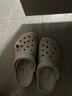 CROCS卡骆驰檀健次同款经典洞洞鞋男沙滩鞋户外沙滩包头拖鞋女鞋|10001 大气灰-1FT 37 /38(230mm) 实拍图
