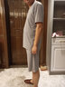维尼玛希冰丝睡衣男夏天薄款短袖短裤家居服套装宽松休闲运动居家服可外穿 中灰色 XXL【推荐体重160-190斤】 实拍图