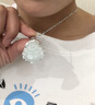 银想玉 翡翠玉佛吊坠女款翡翠小佛925银项链笑脸佛笑口常开佛生日礼物 实拍图