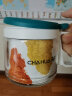 茶花（CHAHUA） 玻璃调料罐调味盒油壶套装厨房带架子糖盐味精罐 3件套【蓝色】 实拍图