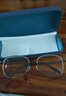 WAN XIN 新款 1.67超薄高清防蓝光镜片男可配度数送商务眼镜框女Z 9051黑银 时尚眉线框加大加宽 配万新1.60MR-8超薄防蓝光镜片 实拍图