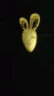 周大福520礼物 小兔子胡萝卜黄金耳钉(工费120)约1.25g EOF190 实拍图