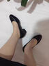 梵昇昱高跟鞋工作鞋黑色女皮鞋粗跟上班久站软皮软底舒适职业面试女 黑色-3cm【36码】 实拍图
