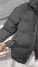 【耐磨防钻绒】棉服男外套男冬季新款潮牌立领加厚青少年舒适百搭 黑色 L 实拍图
