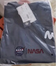 NASA GISS官方潮牌联名t恤男夏季宽松休闲圆领百搭印花五分短袖 深蓝 M  实拍图