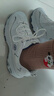 斯凯奇（Skechers）女鞋小白熊休闲鞋子厚底增高百搭运动软底老爹鞋99999863 白色/海军蓝色/WNV 40 实拍图