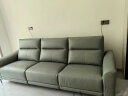 顾家家居（KUKA）客厅皮沙发电动轻奢功能沙发游戏沙发意式真皮沙发小户型客厅6055 晨雾绿三人位双电动2.73m 晒单实拍图