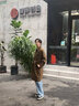William fox&sons新复古回潮设计师款/立体剪裁风衣男腰带装饰层次感休闲长款外套 黑色（御寒10℃） XL /52 实拍图