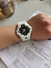卡西欧（CASIO）黑金手表gshock黑白赛车冰韧运动时尚学生防水送男友情人节礼物 GA-700-7A立体大表盘+防水闹钟 实拍图