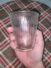 皇家洛克（ROYALLOCKE）玻璃水杯家用INS风水杯加厚威士忌酒杯茶杯果汁牛奶咖啡杯 【矮款】透明色小号 透明一只(随机发货) 实拍图