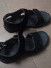 斯凯奇（Skechers）男鞋魔术贴凉鞋运动休闲户外鞋简约露趾沙滩鞋子防滑拖鞋 黑色/BLK 43 实拍图