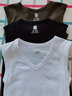 3件装 男士背心纯棉宽肩无袖打底汗衫青年白色V领坎肩坎袖运动全棉t恤短袖内穿男 V领（军绿+白色+黑色） M/165 实拍图