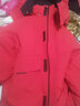 雪中飞羽绒服鸭绒男女士可拆卸帽中长款休闲时尚情侣潮牌冬装外套过年红 红色 L (175) 实拍图