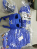 九日山散打护具套装 成人儿童拳击训练健身器材拳套【五件套】 蓝色 XL 实拍图