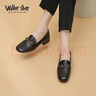 Walker Shop奥卡索休闲皮鞋女乐福鞋一脚蹬豆豆鞋女单鞋英伦小皮鞋女D123312 实拍图