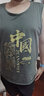 真维斯（Jeanswest） 中国风无袖背心男纯棉夏季2024年新款宽松大码运动坎肩篮球汗衫 灰绿#ZS中国龙F L 【推荐110-130斤左右】 实拍图