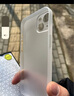 今舞 适用苹果13手机壳超薄磨砂iphone13promax全包13mini男女款简约商务半软硬轻薄PP壳保护套 苹果13Pro Max 透明白【经典轻薄防指纹】 实拍图