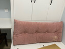 南极人（home）靠枕床上腰部靠垫床头靠背垫趴睡枕榻榻米沙发护腰靠抱枕床头靠垫 艾琳-前黛粉【可拆洗】 长120*厚20*高50cm 实拍图