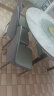 晨巢 岩板餐桌 实木餐桌椅组合现代简约可伸缩折叠吃饭桌子餐厅家具 黑灰框架亮光意大利灰-101皮椅款 1.5米一桌六椅 实拍图